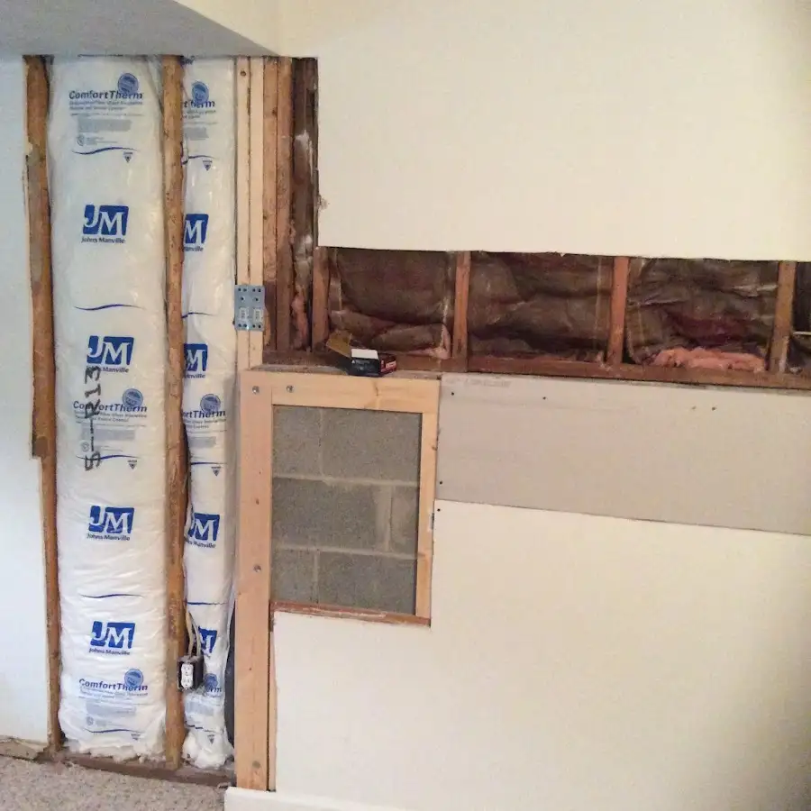 Wall insulation replacement during Contents Cleaning & Restoration in Redmond